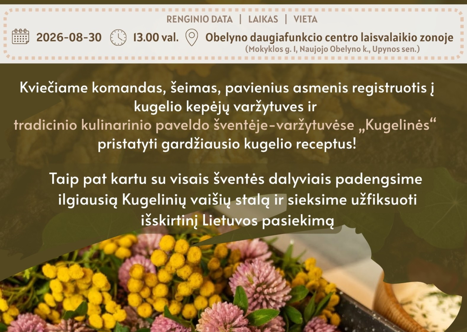 KUGELIO KEPĖJŲ VARŽYTUVĖS