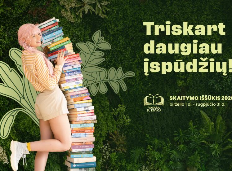 Startuoja skaitymo iššūkis „Vasara su knyga“: organizatoriai  tikisi dar vieno rekordo
