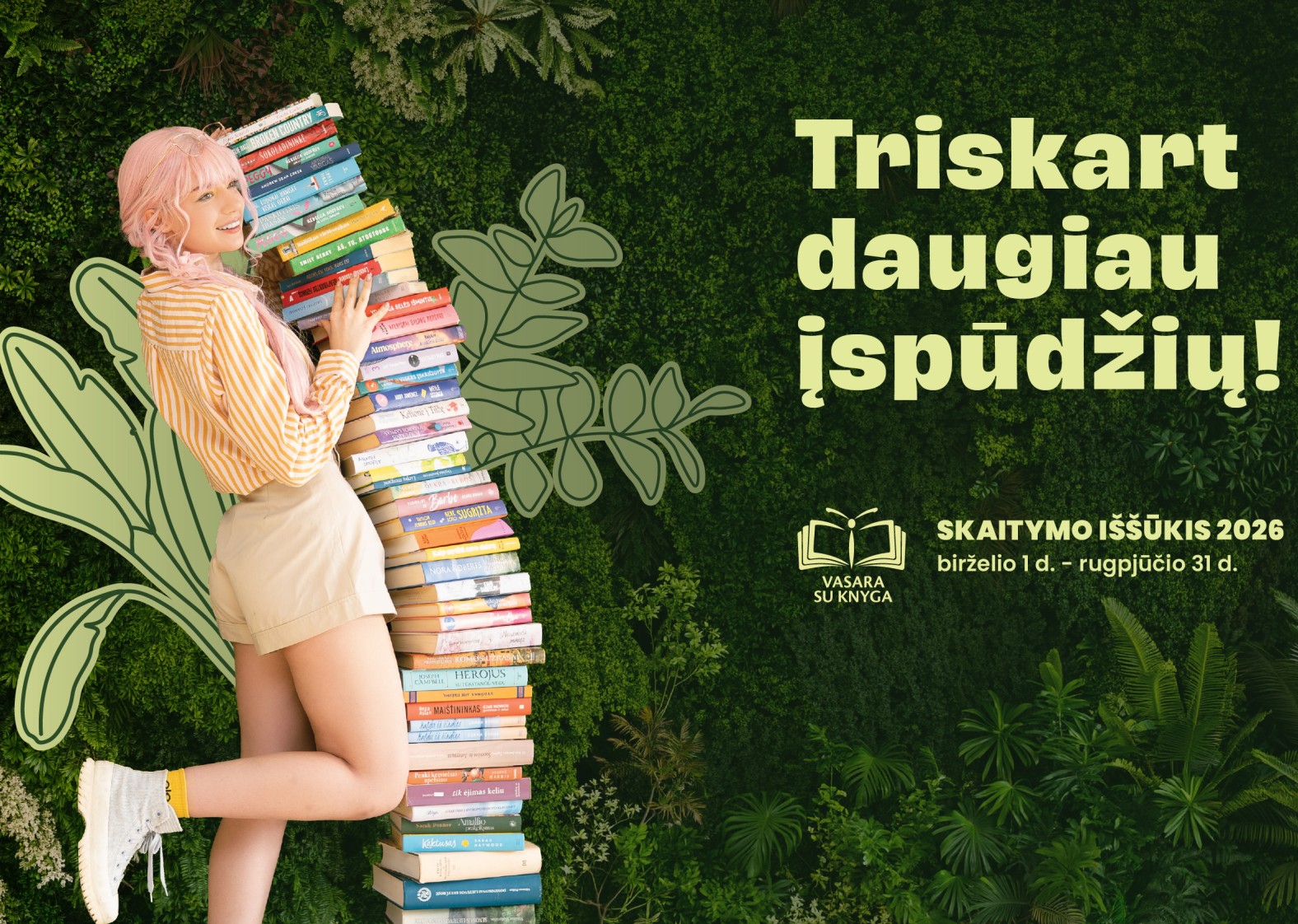 Startuoja skaitymo i&scaron;&scaron;ūkis &bdquo;Vasara su knyga&ldquo;: organizatoriai  tikisi dar vieno rekordo