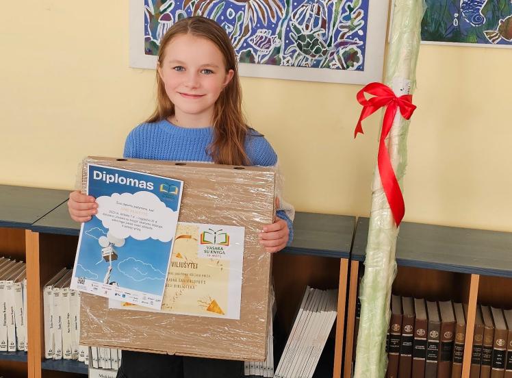  „Vasara su knyga“ iššūkio nugalėtoja – šilališkė Ignė Viliušytė!
