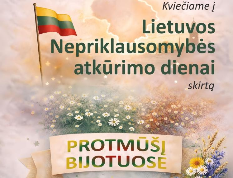 Kviečiame į PROTMŪŠĮ BIJOTUOSE