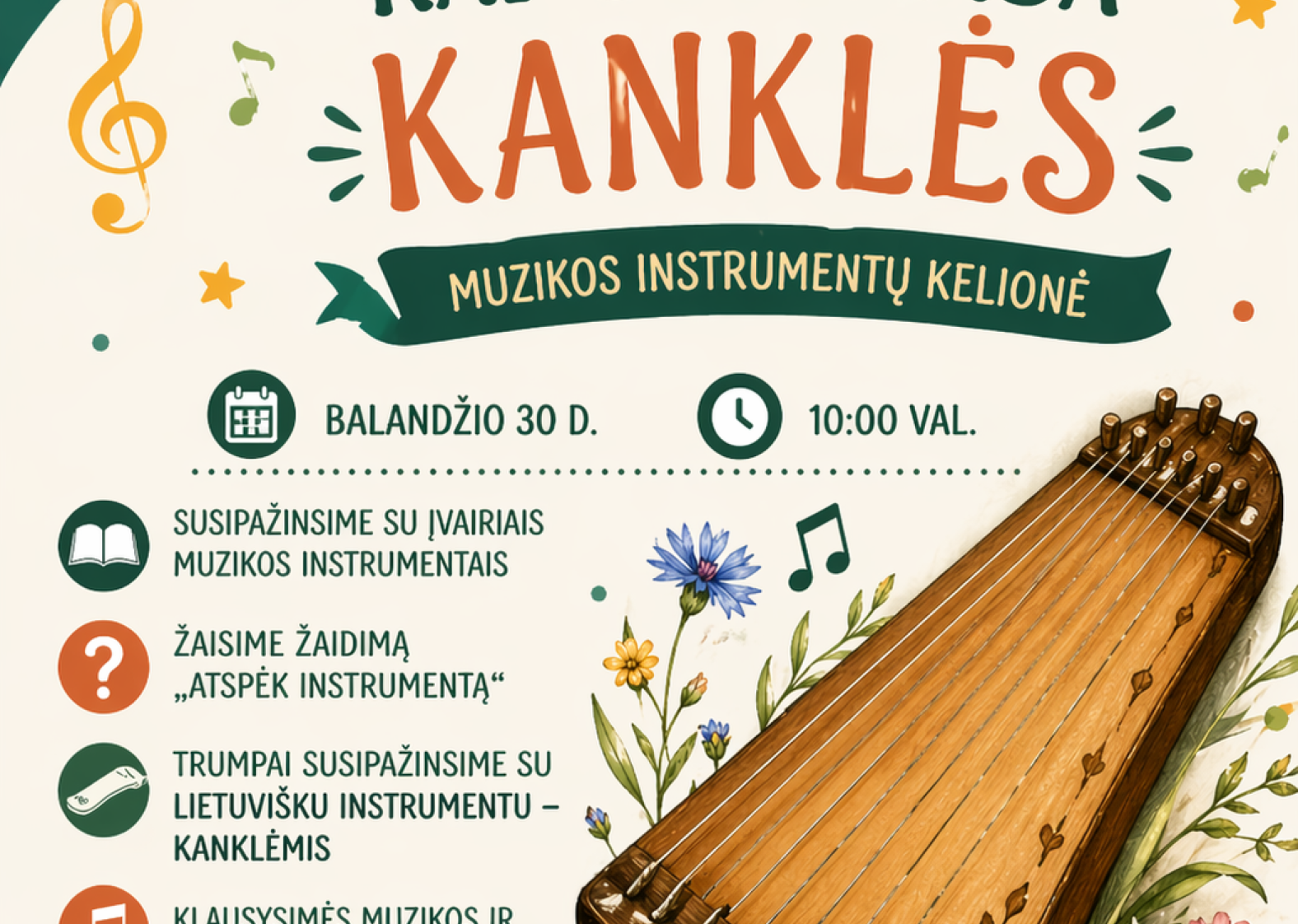 Kai suskamba kanklės: muzikos instrumentų kelionė