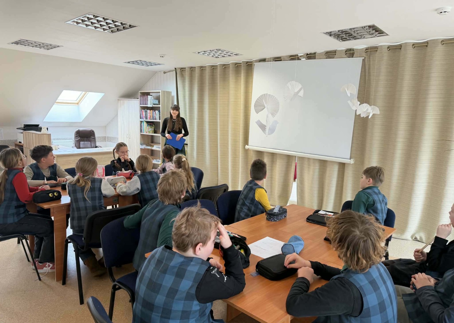 Tenenių bibliotekoje i&scaron;radingai paminėta Lietuvių kalbos diena