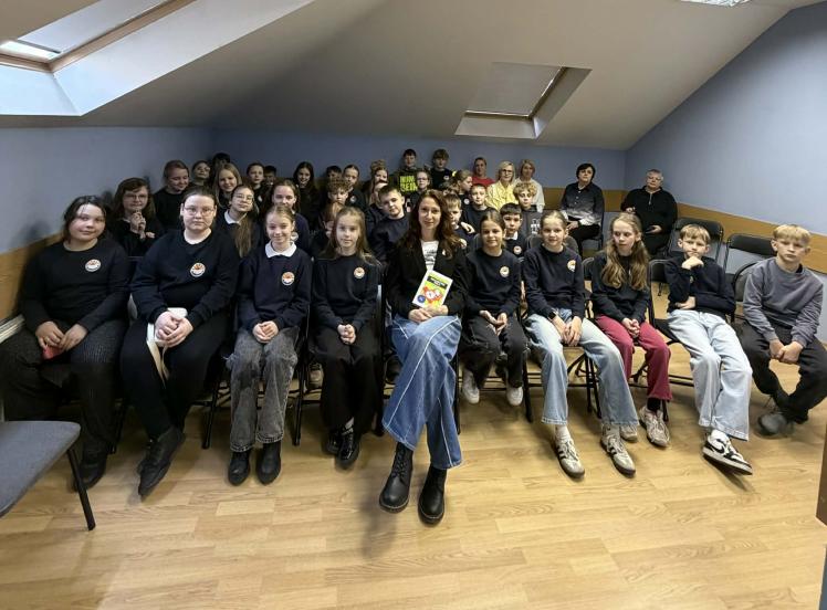 Bibliotekoje lankėsi rašytoja Viktorija Butautis