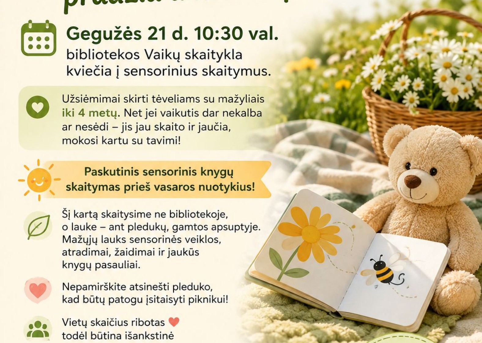 Skaitymas su mažyliu-pradžia dideliam pasauliui!
