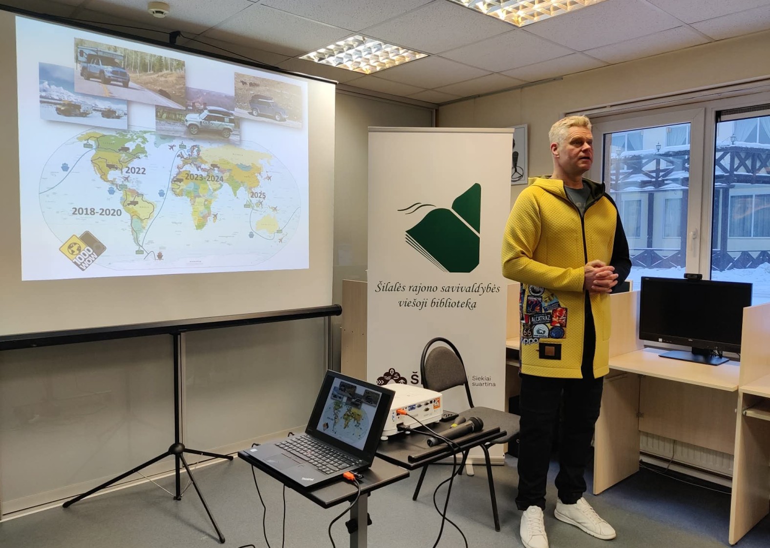 Susitikimas su keliautoju Audriumi Sutkumi