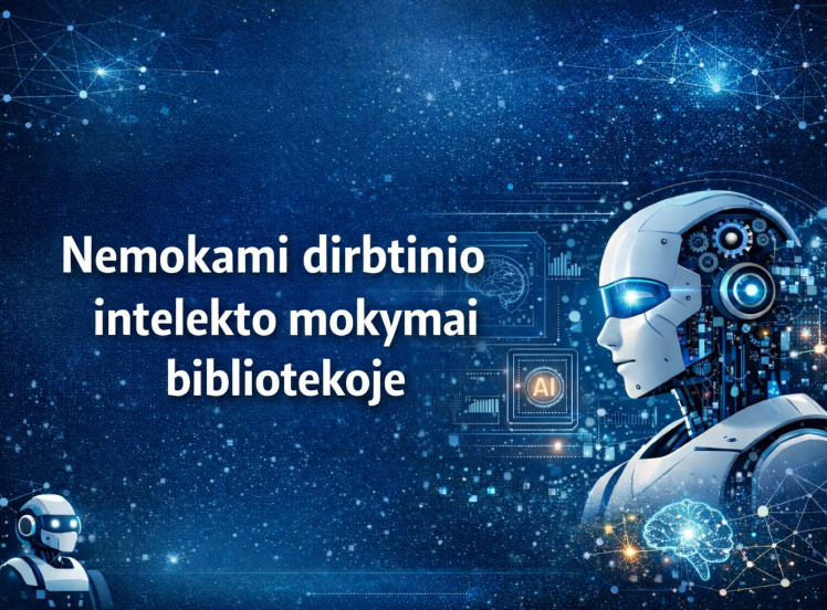 Biblioteka kviečia į nemokamus dirbtinio intelekto mokymus 