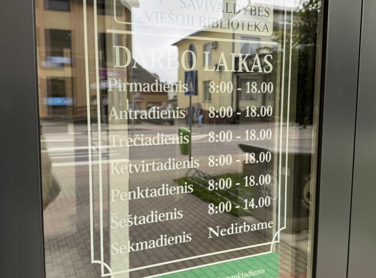 Dirbsime šeštadieniais