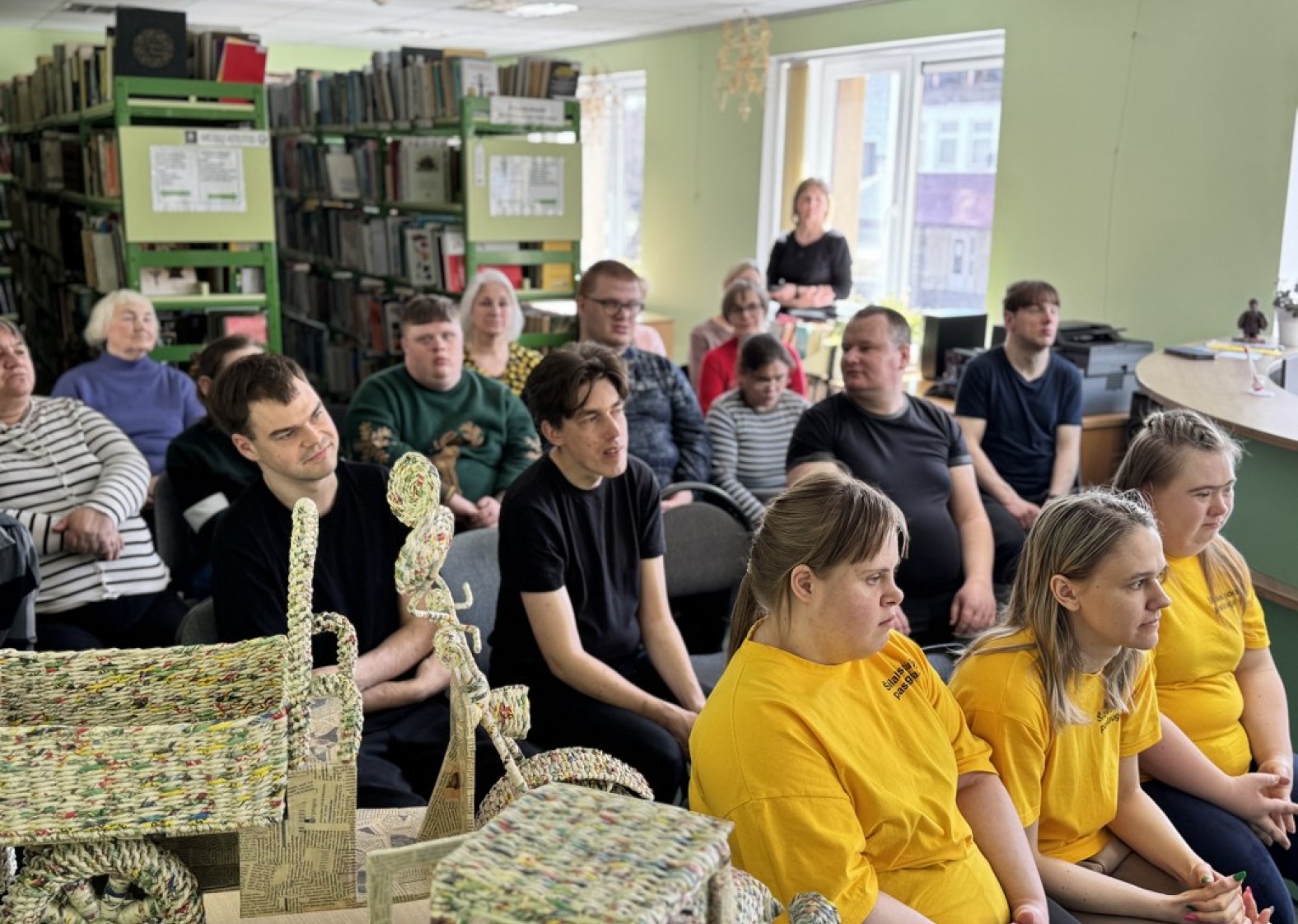 Bibliotekoje atidaryta rankdarbių paroda