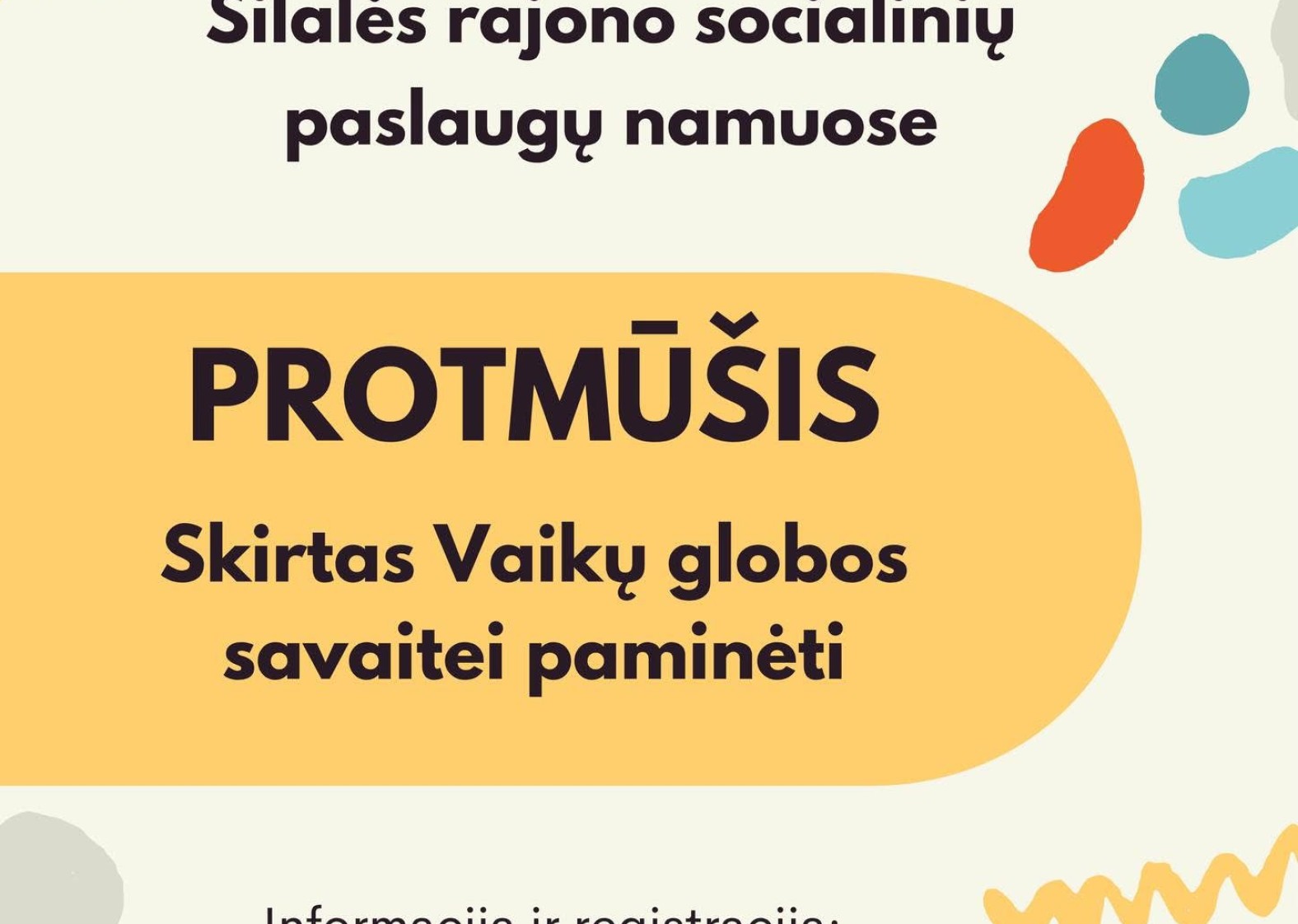 Protmū&scaron;is skirtas Vaikų globos savaitei paminėti