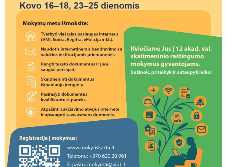 Kviečiame į nemokamus mokymus! 