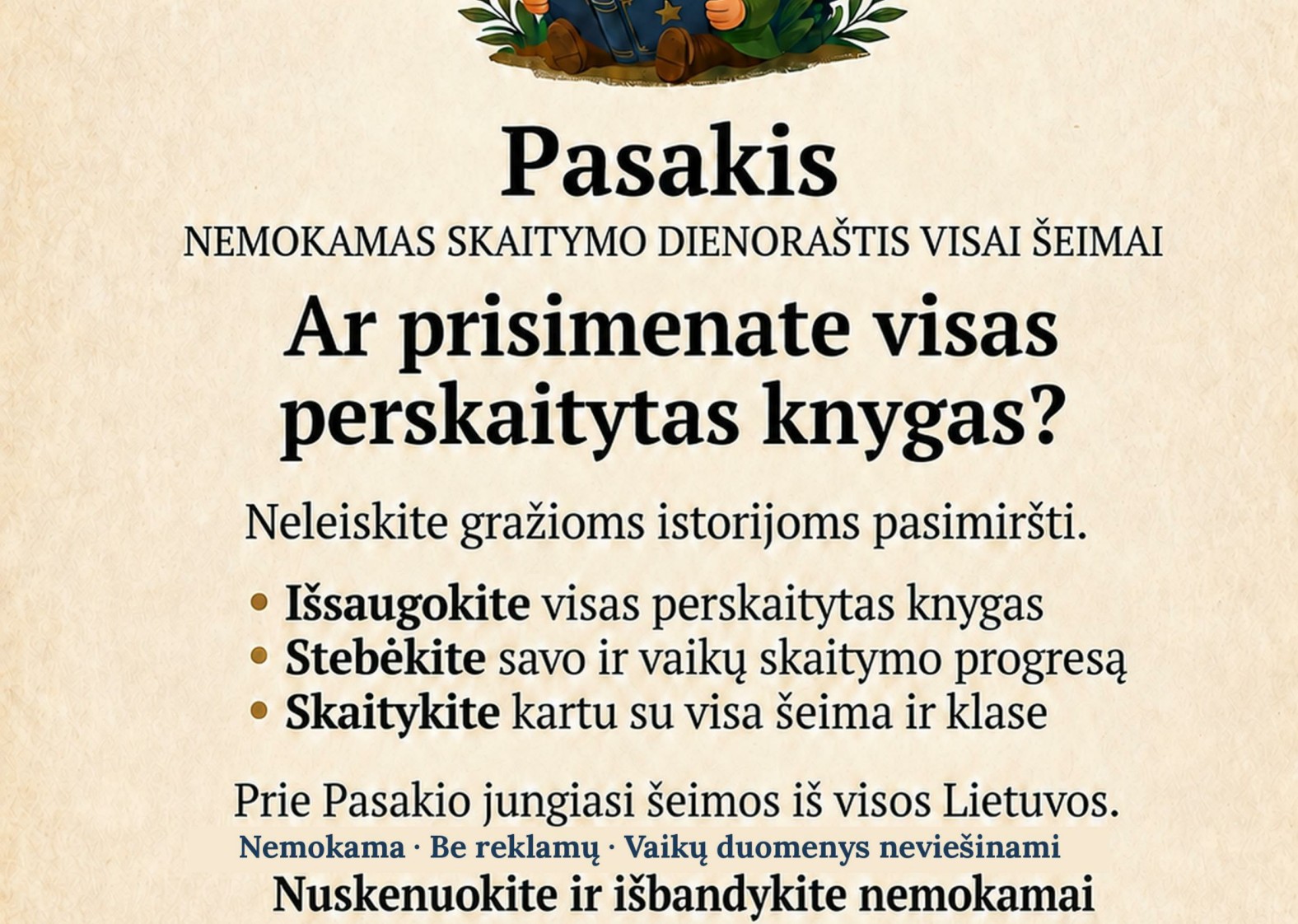 &Scaron;ilali&scaron;kiai kviečiami atrasti lietuvi&scaron;ką skaitymo dienora&scaron;tį telefone &bdquo;Pasakis&ldquo;