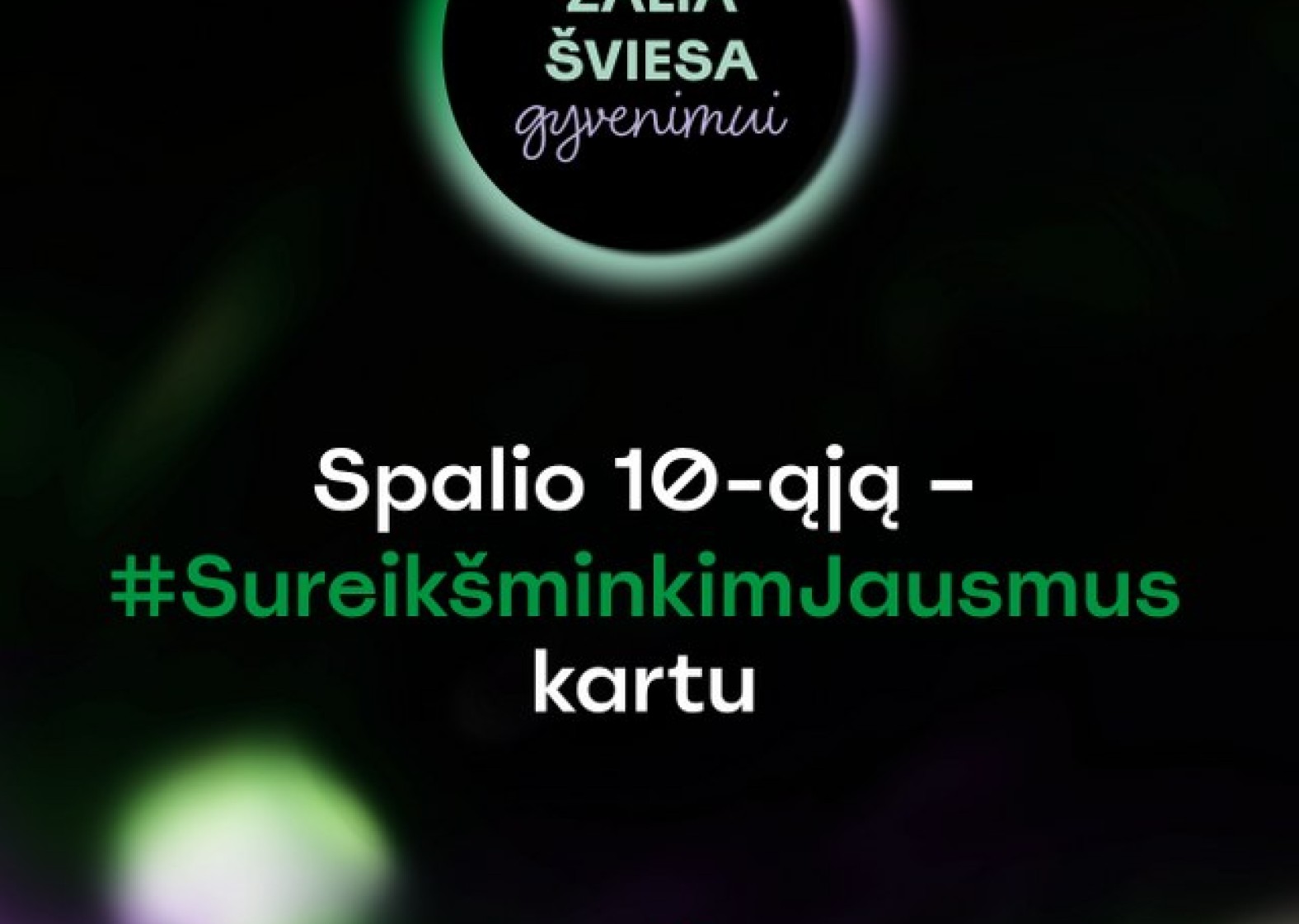 &Scaron;ilalės vie&scaron;oji biblioteka jungiasi prie akcijos &bdquo;Žalia &scaron;viesa gyvenimui&ldquo;