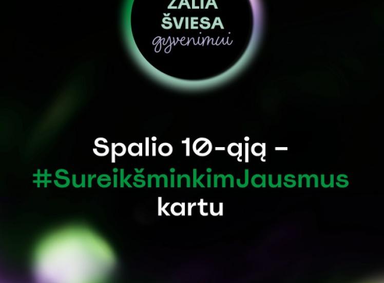 Šilalės viešoji biblioteka jungiasi prie akcijos „Žalia šviesa gyvenimui“