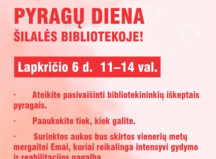 PYRAGŲ DIENA ŠILALĖS BIBLIOTEKOJE!