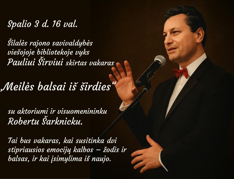 Kviečiame į vakarą „Meilės balsai iš širdies“ 