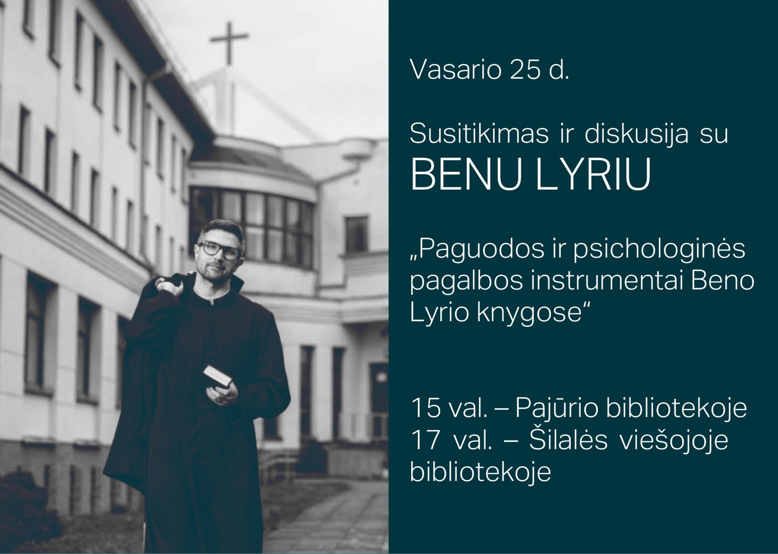 Kviečiame į  susitikimą ir diskusiją su Benu Lyriu