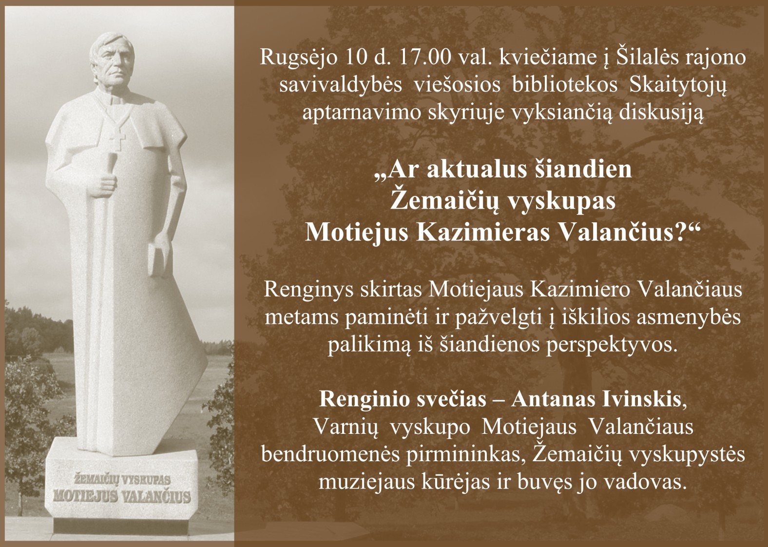 Kviečiame į diskusiją