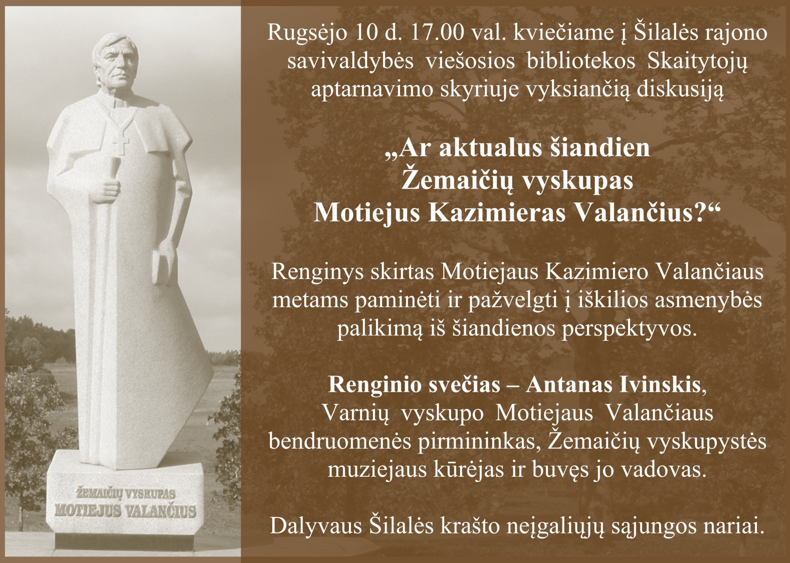 Kviečiame į diskusiją