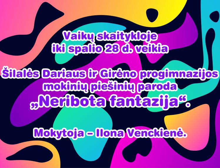 Mokinių piešinių paroda „Neribota fantazija“