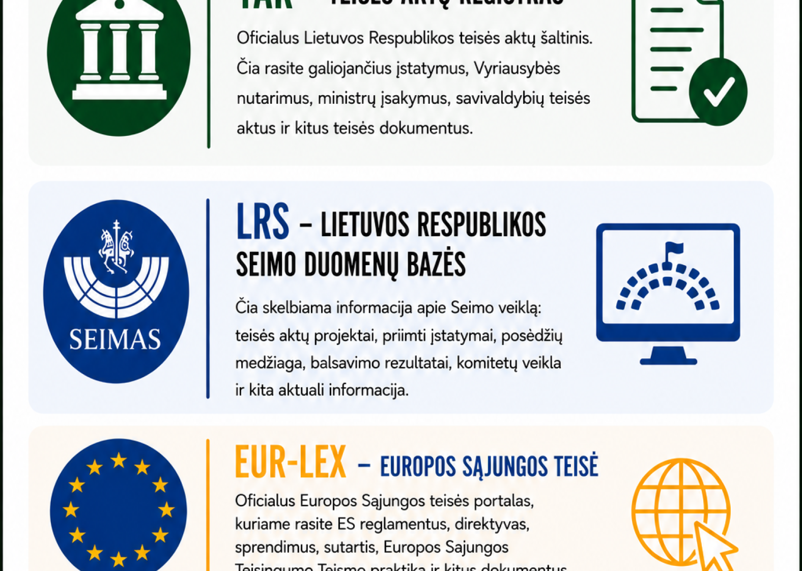 Teisinė informacija visiems